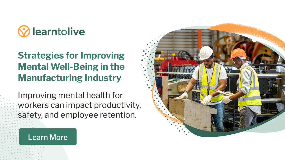 High-stress conditions in the manufacturing industry have made mental health challenges increasingly common. Here are some strategies to foster good mental health: bit.ly/42wHJ2j #EmployeeWellbeing #MentalHealth #WorkforceWellness