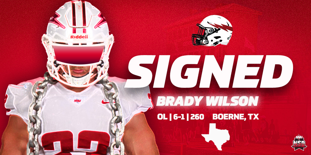 Another Texas guy! Welcome Brady to the Storm squad! 👏 #BoltsUp⚡ #nationalsigningday | @BradyWilson10