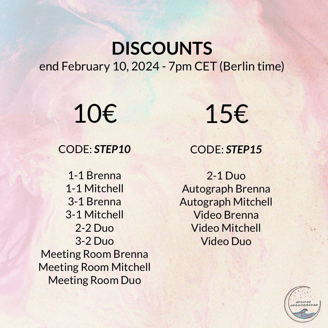 Waves_Con's tweet photo. Only one month til #simw ! 
Don’t miss out on the discounts - only valid for 24h ☺️

https://t.co/qCJlycgU5g

#convention #descendants #wavescon https://t.co/IRg6hwfk8i