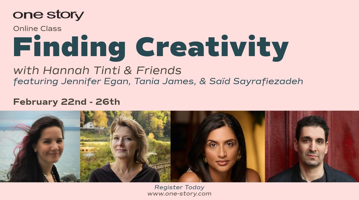 Finding Creativity with Hannah Tinti & Friends is back! Join me, @Egangoonsquad, Tania James & @sayrafiezadeh for inspiring conversations & writing exercises that will bring the 🔥 back to your creative process. bit.ly/3vvuPFh