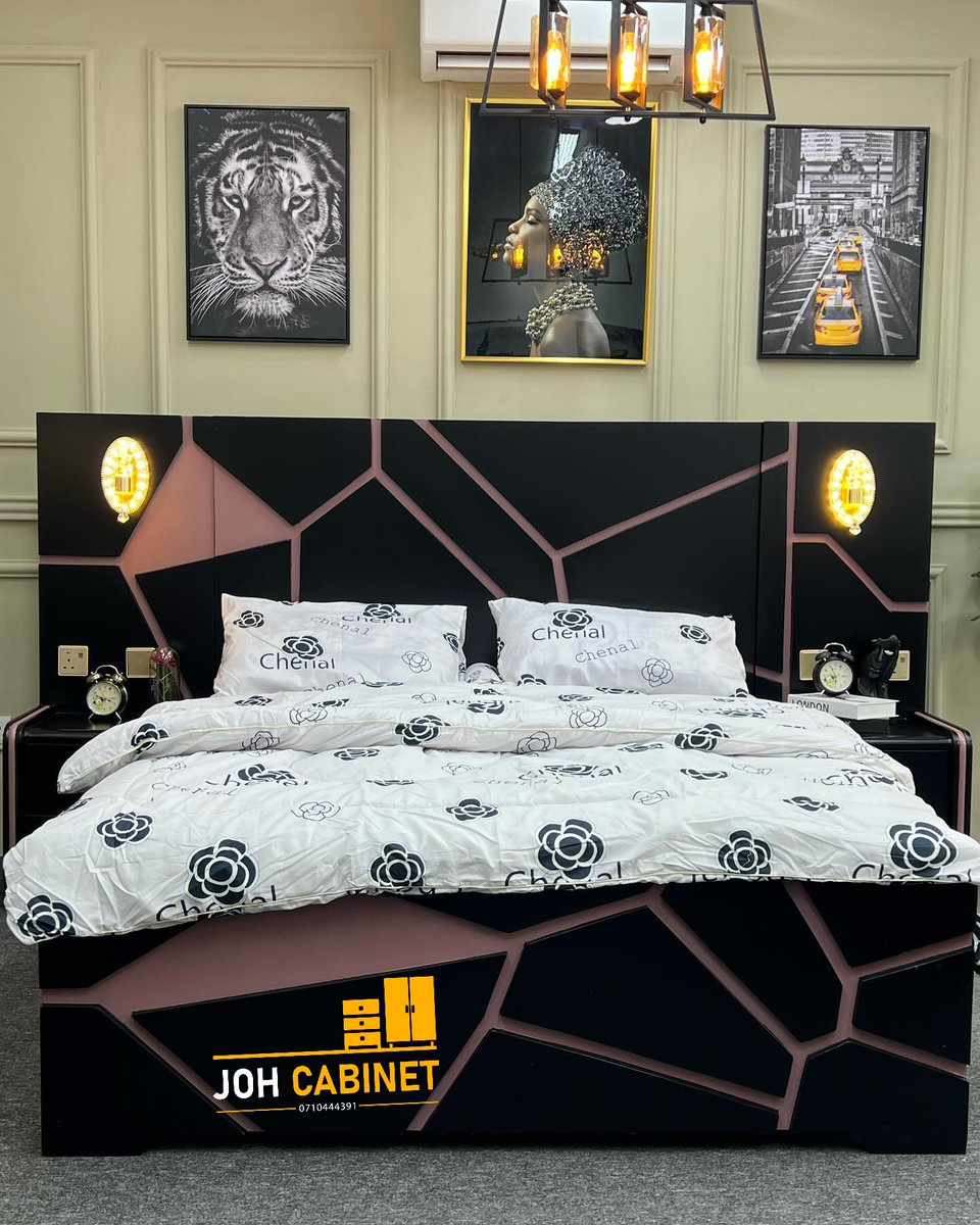 Unachagua kipi black matty qu white 2k clear Vyote 1.1M 5×6 With 2 bed side each porting charger,2 lamp light Ni kwa @Joh_cabinet unapata hizi oda za uhakika Call:0710444391 Tunapatikana keko furniture 🛣 Oda ni siku 5-7 Karibuni sana ulale usingizi wa mtoto mchanga😁