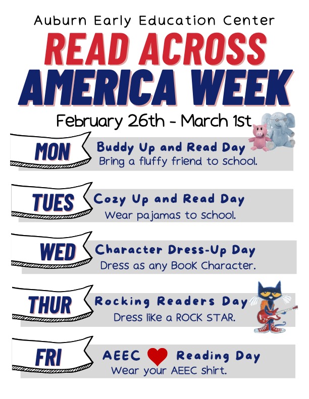 Read Across America Week activities at AEEC!