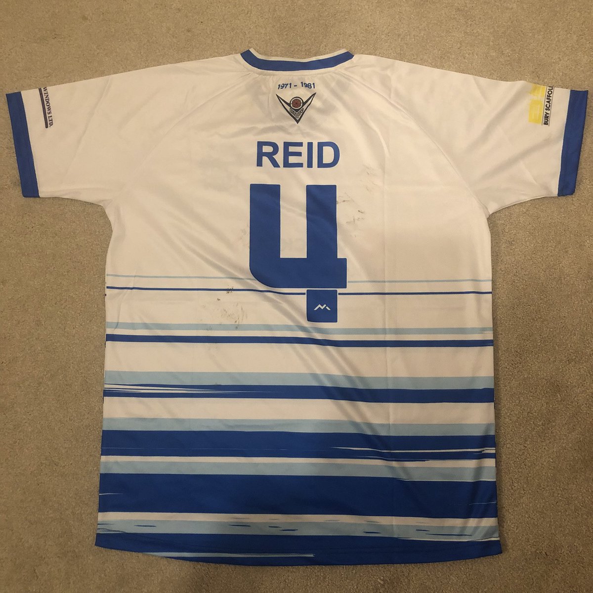 Bury FC Match Worn Shirts tweet media