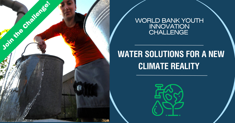Youth2Youth (@y2ywbg) on Twitter photo Do you have an innovative solution to tackle one of these water challenges? Are you 18-35 years old?
💧Too much
💧Too little
💧Polluted
💧Mismanaged
📆Apply by Feb 23, 2024
Enter the World Bank Youth Innovation Challenge: wbyouthinnovationchallenge.org/?CID=WAT_TT_Wa…
<a href="/S4YE_Coalition/">S4YE Coalition</a> <a href="/WBG_Jobs/">WBG_Jobs</a> #UoF Do you have an innovative solution to tackle one of these water challenges? Are you 18-35 years old?
💧Too much
💧Too little
💧Polluted
💧Mismanaged
📆Apply by Feb 23, 2024
Enter the World Bank Youth Innovation Challenge: wbyouthinnovationchallenge.org/?CID=WAT_TT_Wa…
<a href="/S4YE_Coalition/">S4YE Coalition</a> <a href="/WBG_Jobs/">WBG_Jobs</a> #UoF