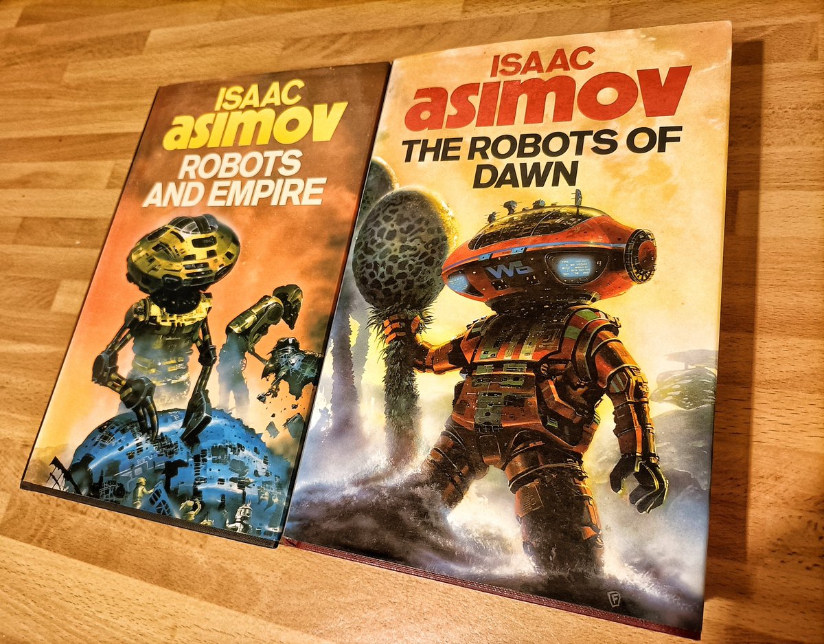 Nice charity shop find, both hardback first editions 😍 #asimov #robot #scifi #charityshops #book