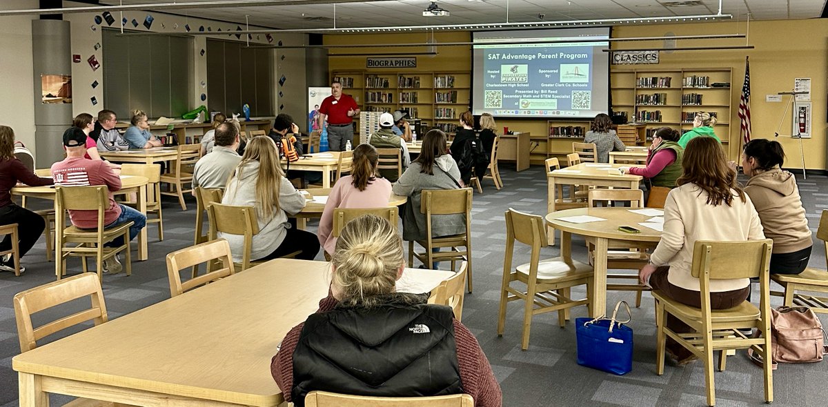 Bill had a great day w/ the Ts, parents, &amp; Ss learning about the New Digital SAT at Charlestown HS.  -"I loved this workshop. This information makes the time leading into the test much less daunting. I love how GCCS wants to set up the students for success" - Davida Lawrence