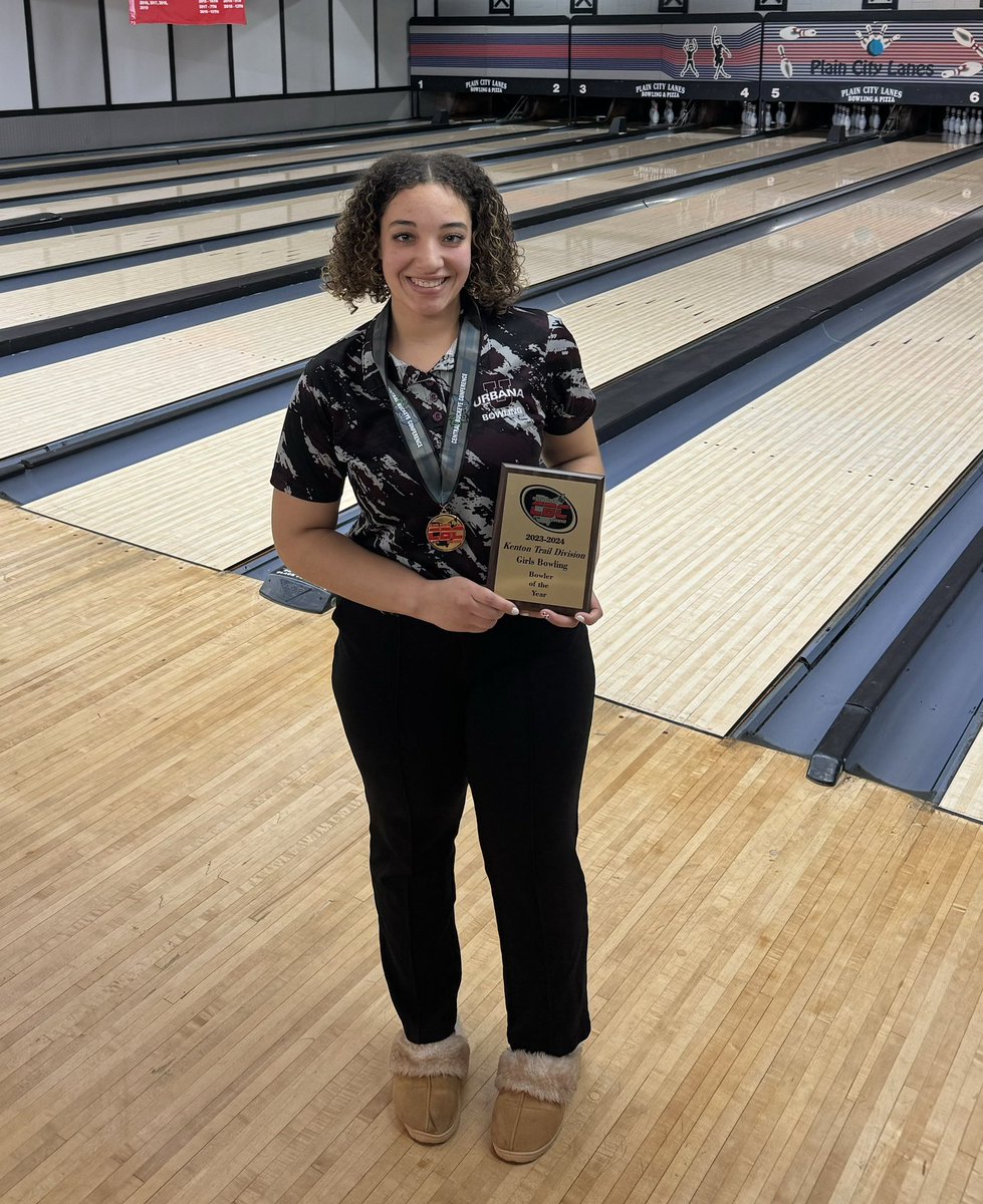 Congratulations to Jazmyn Scott from Urbana for being named the Kenton Trail Bowler of the Year