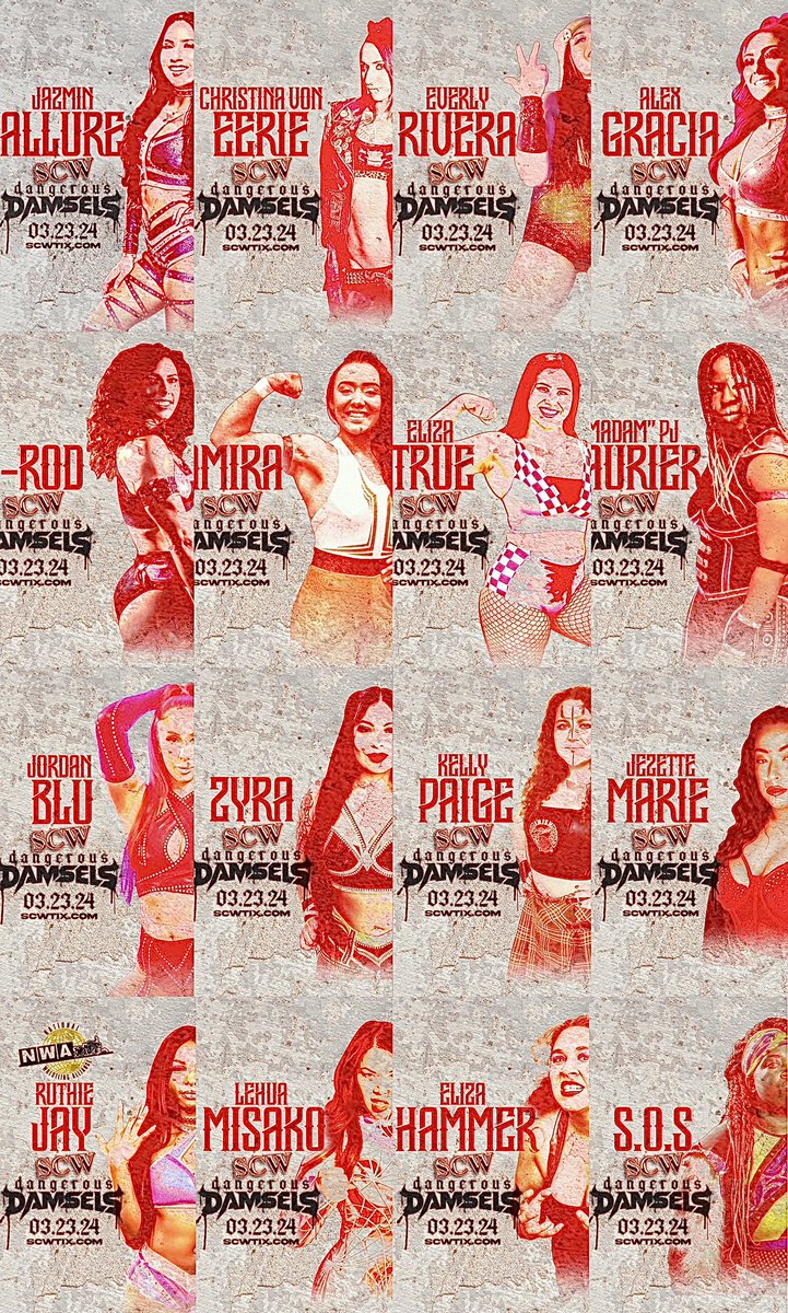 SOUTHBAYCHAMPI1's tweet photo. SCW: Dangerous Damsels | MARCH 23 | https://t.co/MVokXJgV63 | #Local #BayArea #Wrestling #WWE #AEW #TNA #SantaClara #SanJose #Milpitas #Sunnyvale #ThingsToDoInTheBay https://t.co/plwsExtlbt