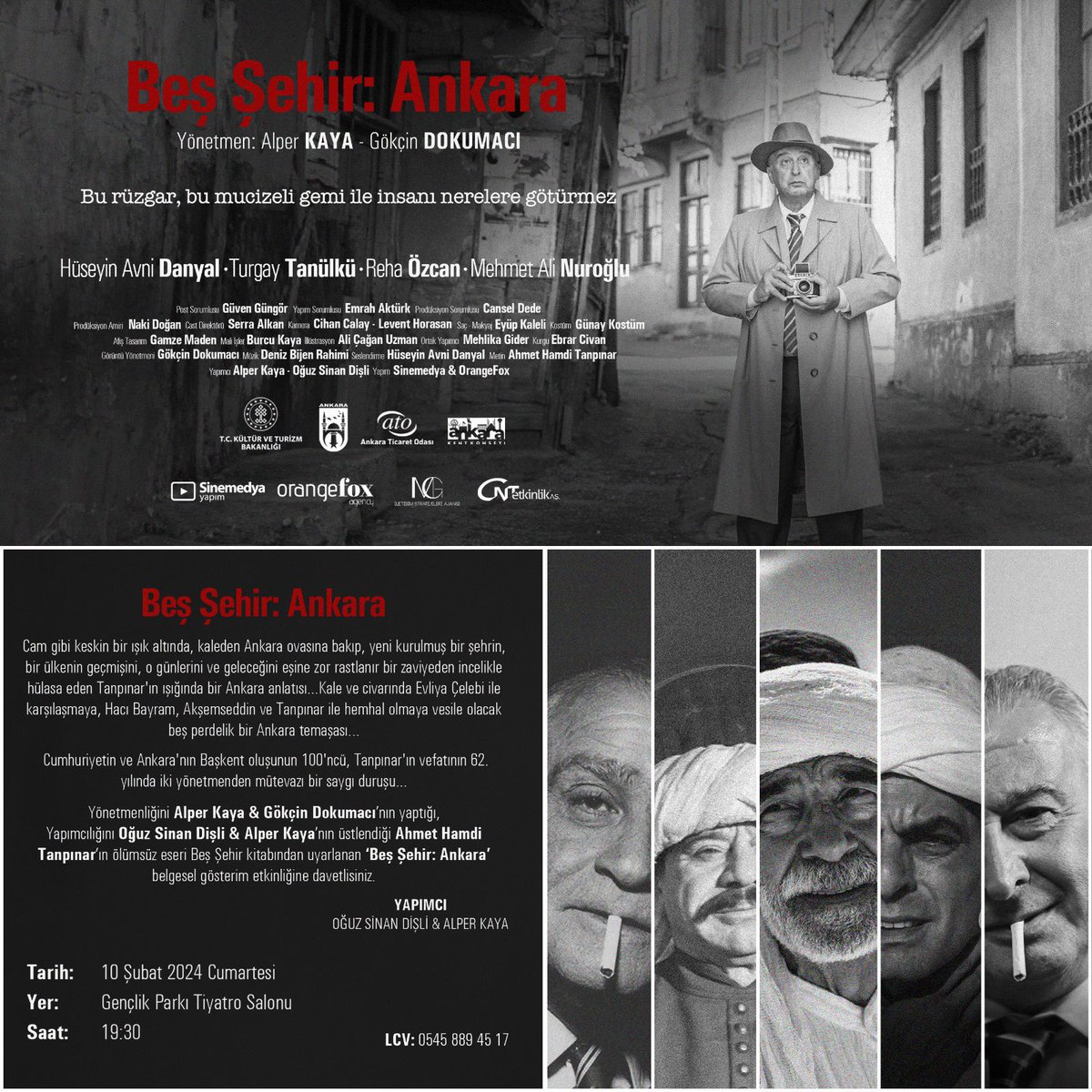 Yarın akşam <a href="/alpekaya/">alper kaya</a> nın “Beş Şehir:Ankara” belgeselinin gösterimi öncesinde Ankara üzerine kısa bir iki kelam edeceğim. Gençlik Parkında gerçekleşecek ücretsiz gösterime tüm Ankara severleri bekleriz <a href="/ank_kentkonseyi/">Ankara Kent Konseyi</a> <a href="/halilibrahimy_/">Halil İbrahim YILMAZ</a> <a href="/ankarabbld/">Ankara Büyükşehir</a> <a href="/ATOkurumsal/">Ankara Ticaret Odası</a>