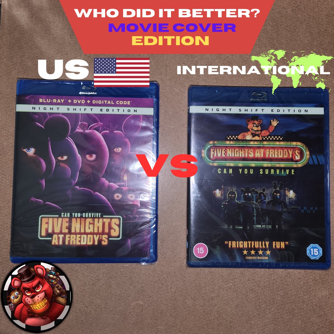 🐻🍕WHO DID IT BETTER? UNITED STATES MOVIE COVER VS INTERNATIONAL MOVIE COVER!!🍕🐻

#fnafmovie #fnaf #fivenightsatfreddys #blumhouse #scottcawthon #universalstudios #fnafnews #fnafmerch #whodiditbetter