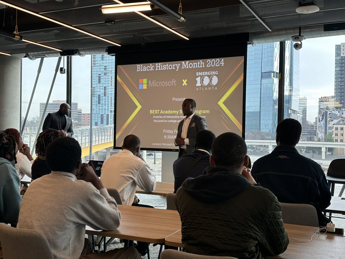 Exciting day celebrating #BlackHistoryMonth at Microsoft with the 100 Emerging 100! Our senior class had an unforgettable experience diving into history and innovation. Thank you to Microsoft for the enriching opportunity! @APSBESTACADEMY @reprimas @AP_Kelley