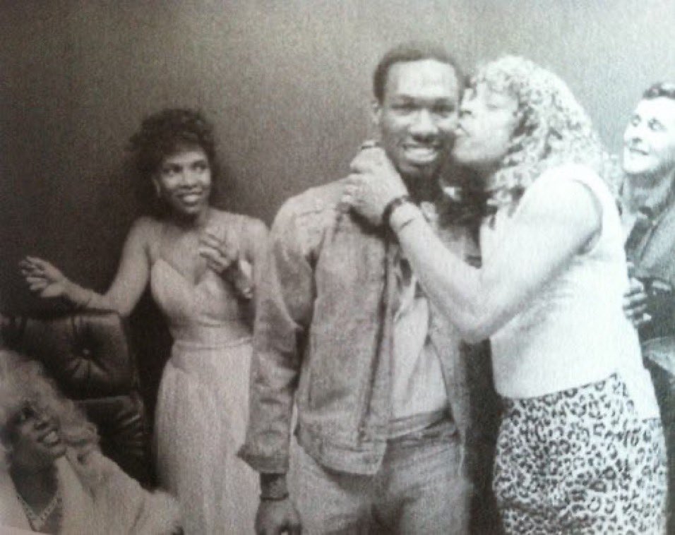 a rare sighting of Charlie Murphy with Rick James (1985) #BlackHistoryMonth