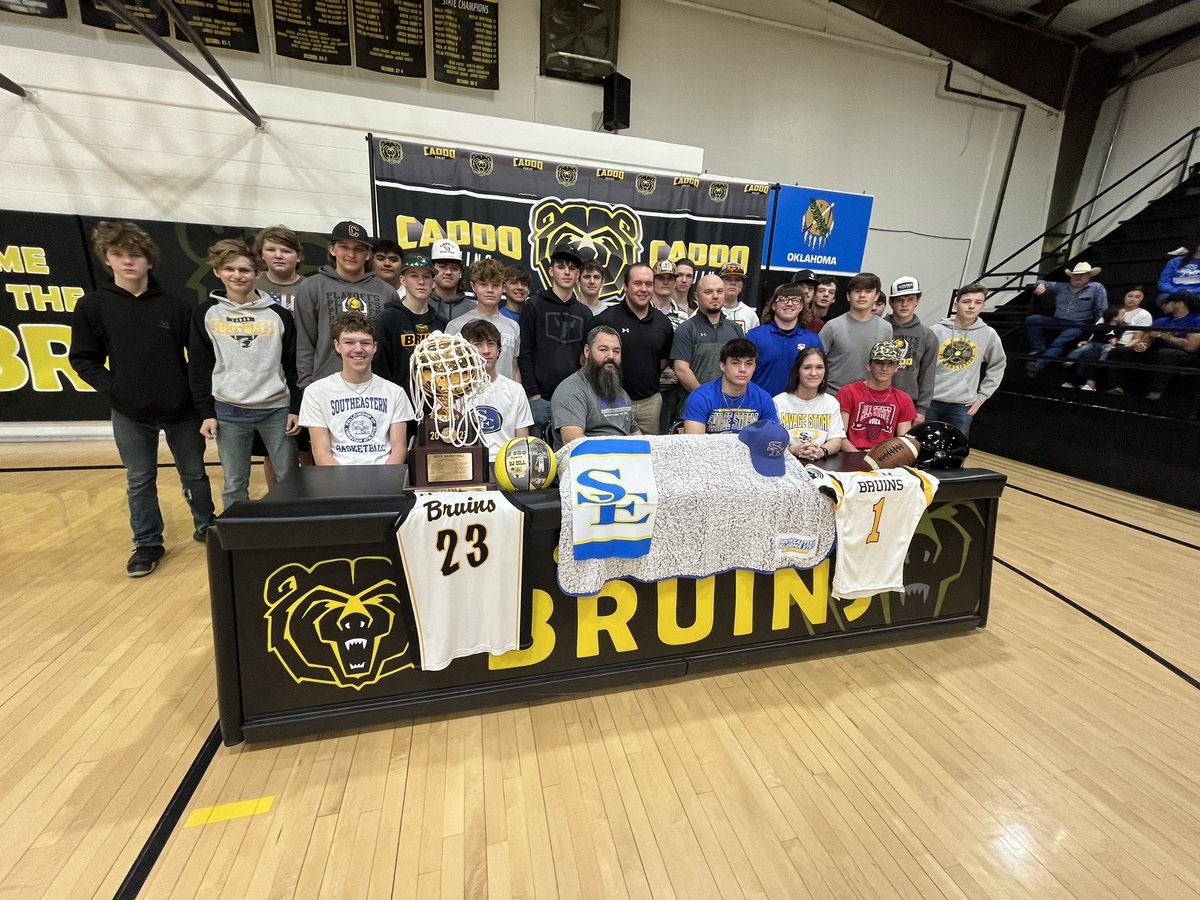 David Reed (@reedsports) on Twitter photo Signing day in Caddo! DJ Dill is headed to Southeastern for basketball and Coltin Spears is also going to SE for football! Hear from them tonight! <a href="/caddo_ok/">Caddo Public Schools OK</a> Signing day in Caddo! DJ Dill is headed to Southeastern for basketball and Coltin Spears is also going to SE for football! Hear from them tonight! <a href="/caddo_ok/">Caddo Public Schools OK</a>
