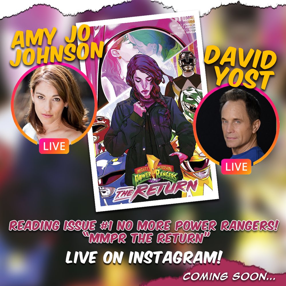 _amyjojohnson's tweet photo. Hey @David_Yost will you do this with me. Pretty please with sugar on top? #mmprthereturn #PowerRangers @boomstudios I get to play Kim! I mean… Emma! https://t.co/KBBtgJ8rbY