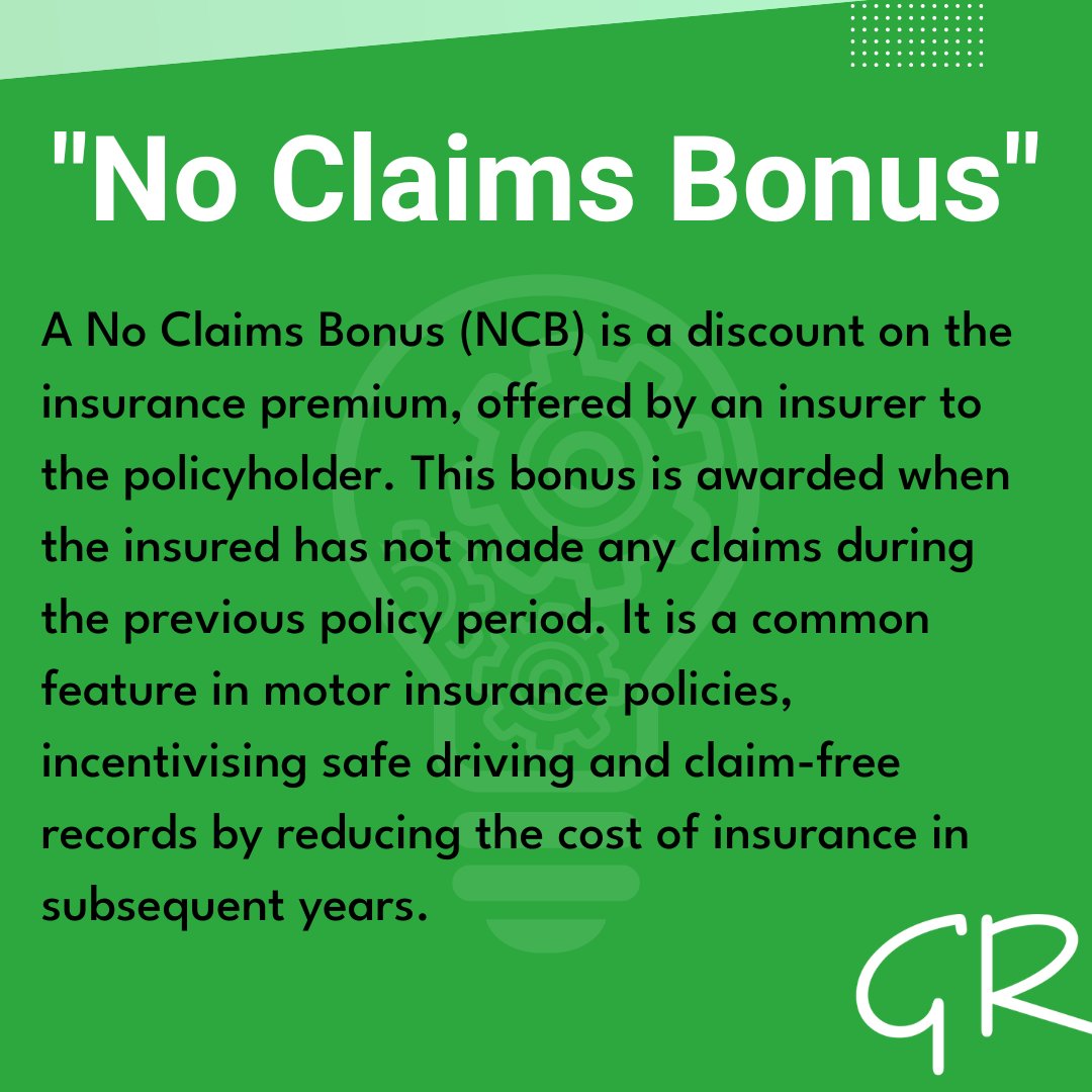 GreenlandsIns's tweet image. Understanding Insurance Jargon with Greenlands Insurance: Today's Focus – No Claims Bonus 

#InsuranceJargon #NoClaimsBonus #ThinkInsurance #ThinkGreenlands