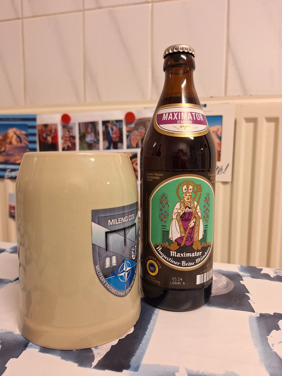 sean_f_scullion's tweet photo. What a great week teaching at the Pioneerschule &amp; #NATO MILENG COE this week. Engaging class &amp; great atmosphere. Now for a stein of #Maximator!! #FridayFeeling https://t.co/Y3JrXD6E8z