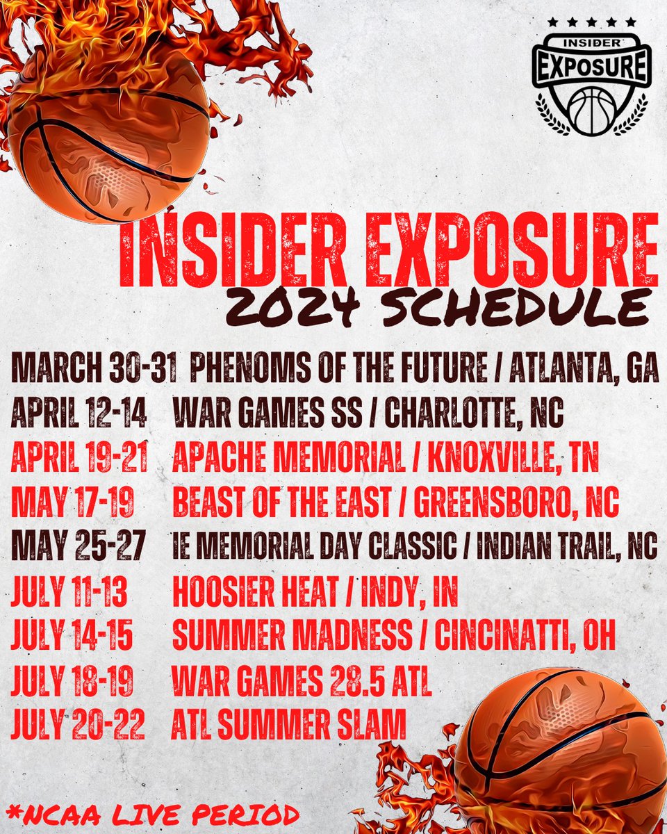 Extremely excited about our Exposure Schedule this year!! Teams can register - basketball.exposureevents.com/organizations/…