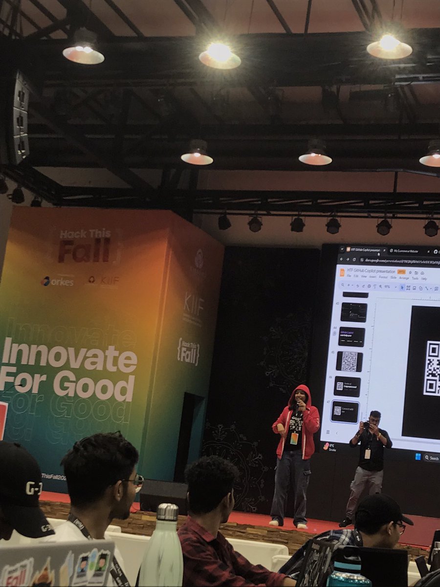 Prem_2310's tweet photo. Copilot workshop at Hackthisfall

Utilizing Copilot for generating code snippets and suggestions.
Understanding its underlying technologies and mechanisms.
Exploring use cases and productivity enhancements.

All of this is written by Copilot 😅😅😅
@Pri_Rai25 
@GitHubEducation https://t.co/nJNG6QzBmM