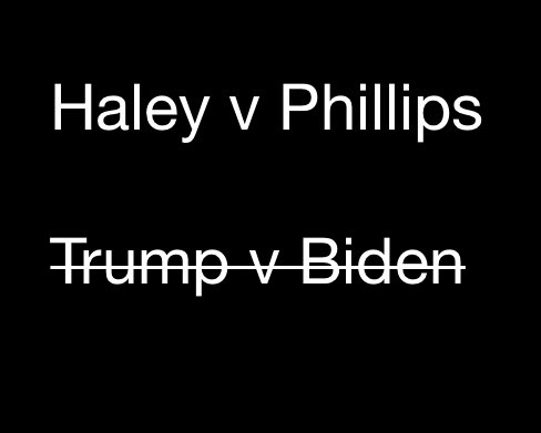 #DeanPhillips #NikkiHaley #Elections #POTUS #Elections2024 #primaries #Biden #Trump #BidenMemory #TrumpMemory we need a choice between competent leadership, not two old men who are no longer in full possession of their faculties