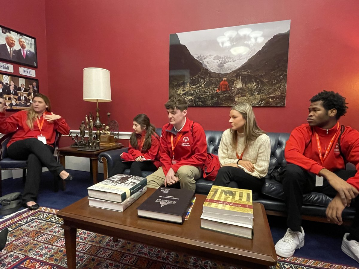Two students from the Transition to Adult Program (TAP) named Veronica Applebaum and Ciylen Bowman, along with their teacher Kate Maloney, participated in the annual Capitol Hill Day on Monday, February 5, and Tuesday, February 6, in Washington, D.C.
