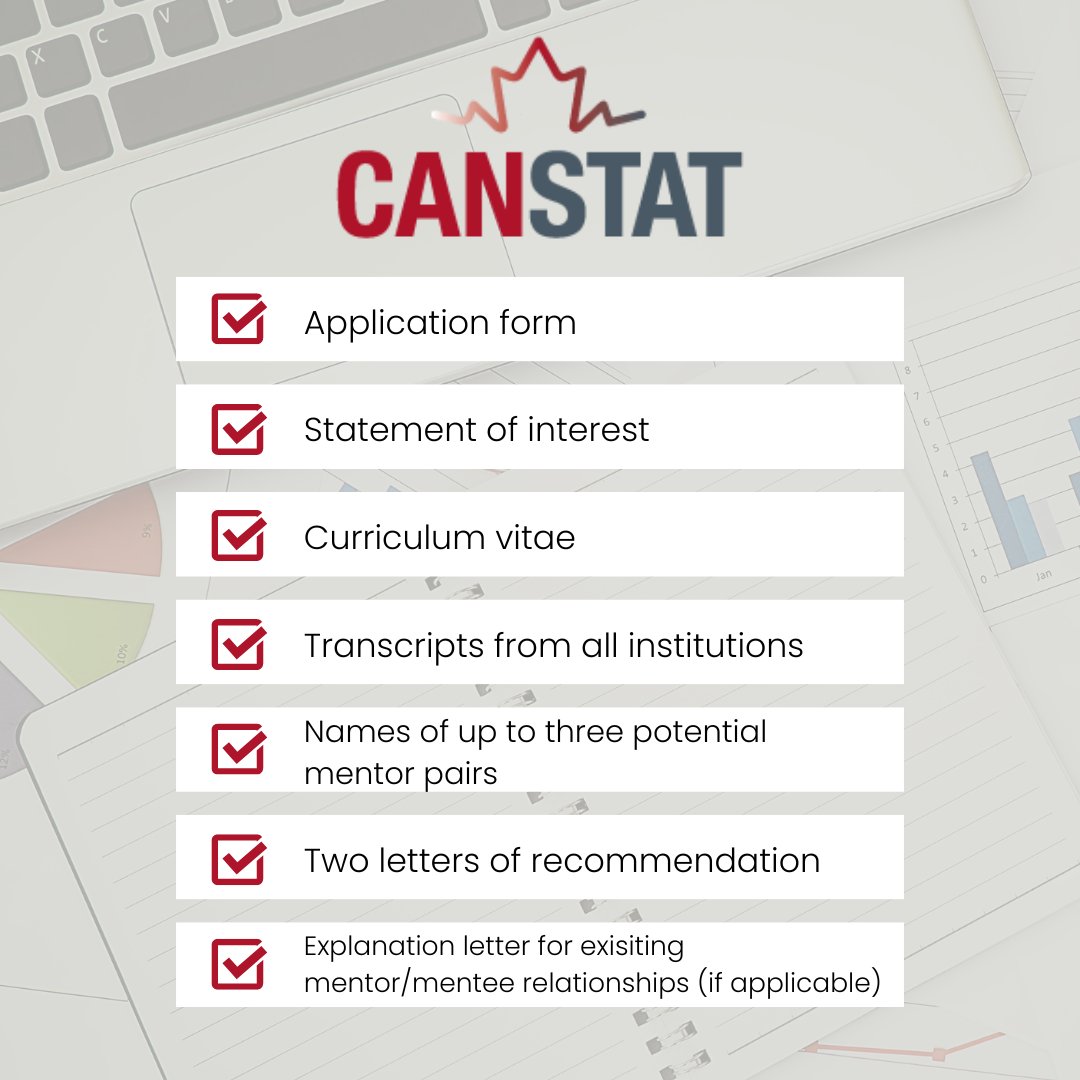 Are you thinking of applying to CANSTAT? Here’s what you need to have ready! Visit our website for more information: can-stat.ca/admissions-and… #ClinicalTrials #Biostatistics #StatisticalMethods #Biostatisticians #ResearchStatistics #ClinicalDataAnalysis #StatsTraining