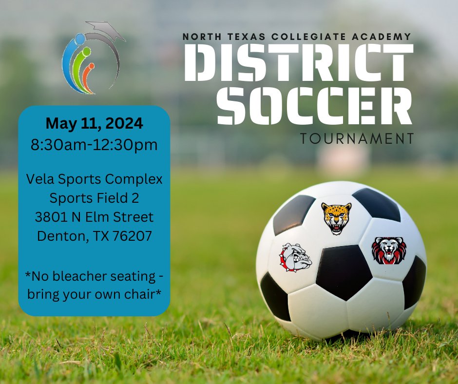 Save the date!!! We have secured a date and location for our NTxCA District Soccer Tournament!!!