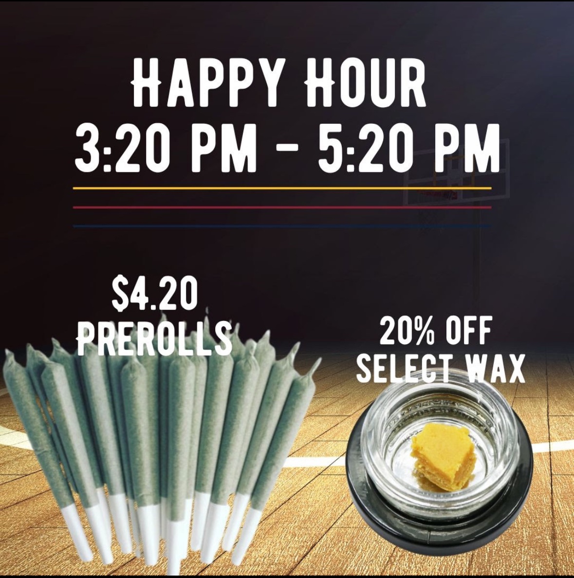 SimplyPureMJ's tweet photo. ⏳💨Join us for #HappyHour from 3:20-5:20pm! We slash prices on premium prerolls, give 2⃣0⃣% off select house concentrates and take 1⃣0⃣% off #DutchBotanicals infused prerolls!💨⏳
#Denver #dispensary #cannabis #cannabisindustry #WomanOwned #BlackOwned #VeteranOwned #IAmAPurest💚 https://t.co/RzVWyScmak