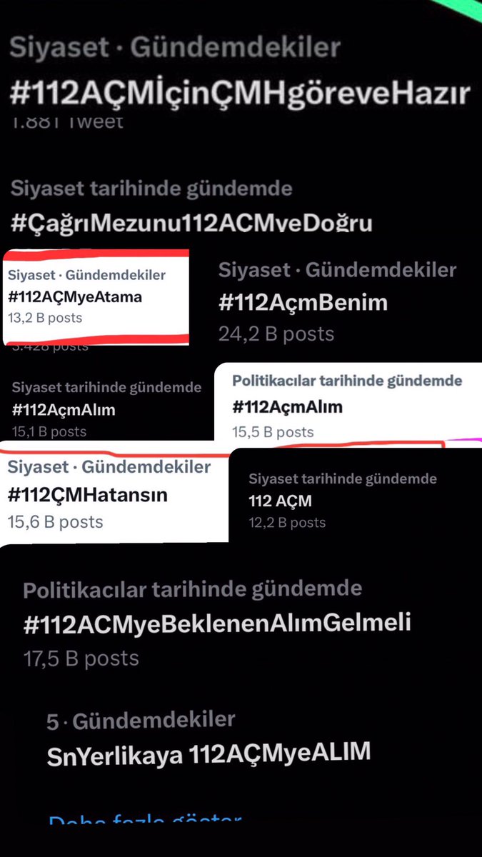 ÇMH mezunları emeklerinin karşılığını almak istiyor. Ortak kadro değil, liyakat diyoruz. 2022 KPSS puanı İle yüksek alım müjdesi bekliyoruz 
#112AÇMyeİlan
<a href="/TARIKBAHADIR43/">Tarık BAHADIR</a>
<a href="/RTErdogan/">Recep Tayyip Erdoğan</a> <a href="/AliYerlikaya/">Ali Yerlikaya</a> <a href="/memetsimsek/">Mehmet Simsek</a> <a href="/ergunyolcu/">Prof.Dr.Ergün Yolcu</a> <a href="/TC_icisleri/">T.C. İçişleri Bakanlığı</a> <a href="/suleymansoylu/">Süleyman Soylu</a> <a href="/NedimAkmese/">Nedim Akmeşe</a> <a href="/munirkaraloglu/">Münir Karaloğlu</a>