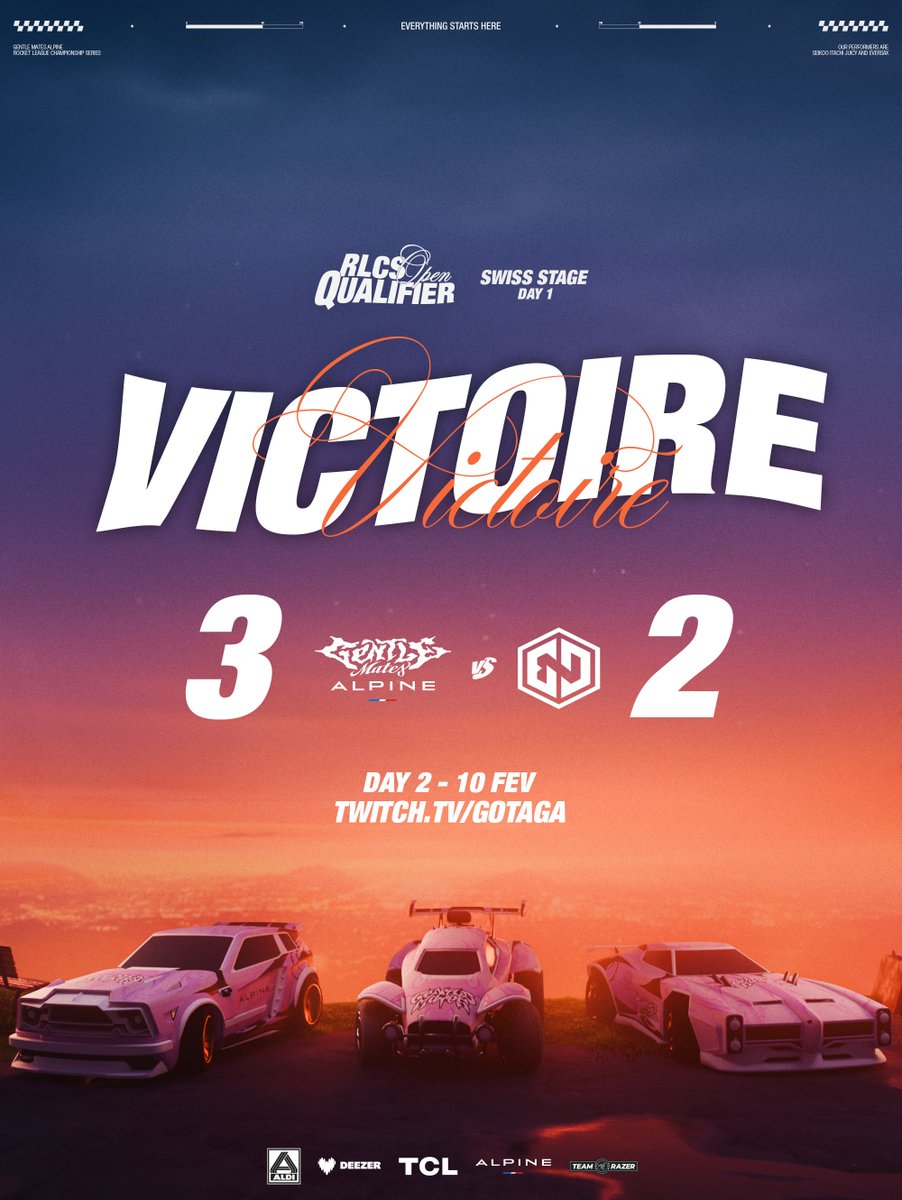 Revanche prise ✅
Swiss round terminé ✅

On se voit demain pour notre quart de finale dans les RLCS Open Qualifier 🔥  #M8WIN