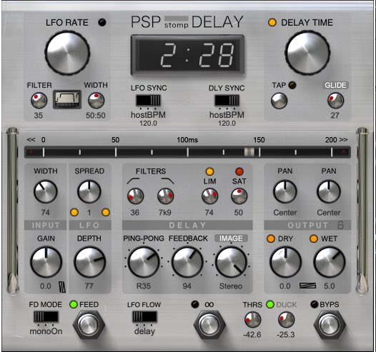 PSP stompDelay v. 1.1.3

Bug Fixes:
1) AudioUnit: Resizing problem fixed.
2) Cubase 13: Plugin no longer opens in full-screen window; issue resolved.
3) Minor bugs fixed.