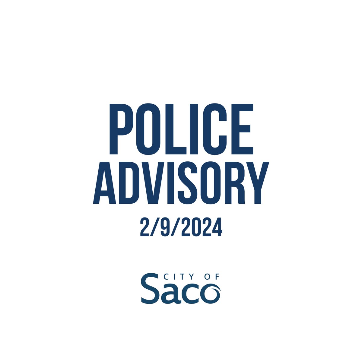 Saco Police Dept. tweet media
