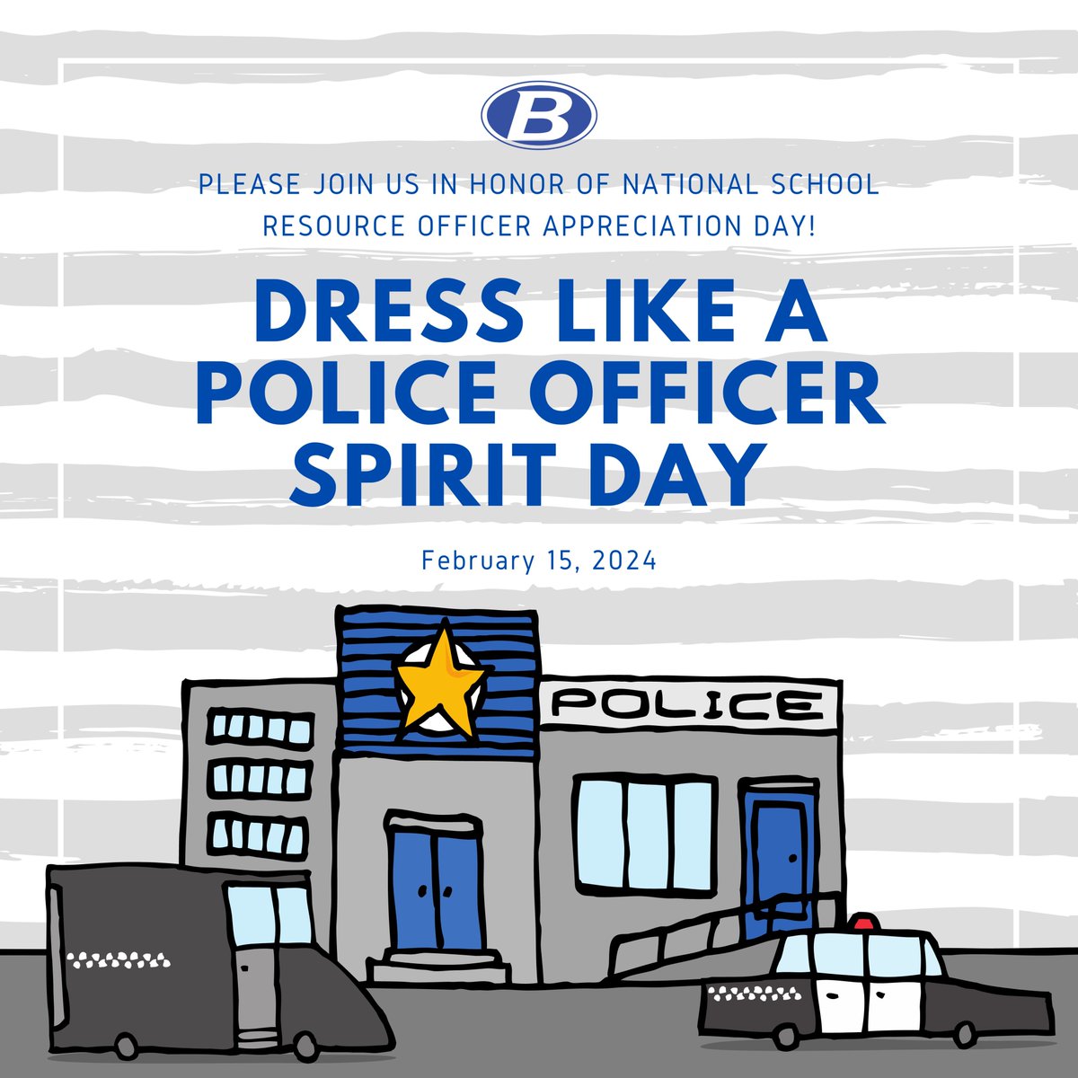 Next week Hickory Ridge will be dressing like police officers to show our support for our SROs!