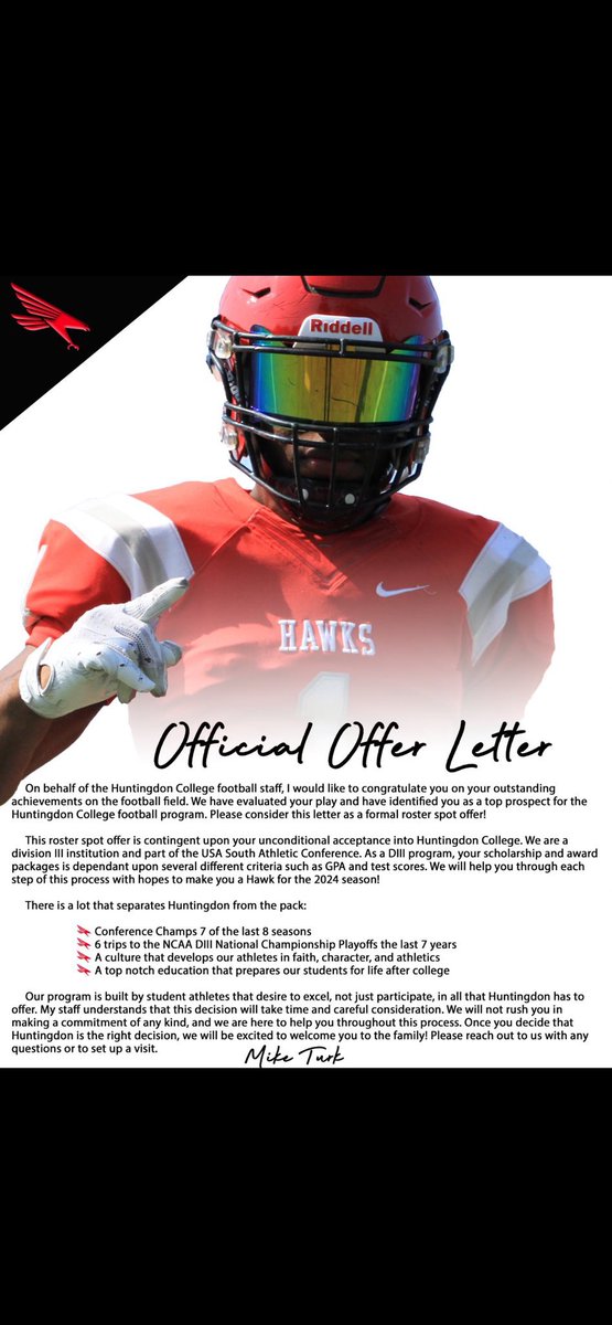 Congratulations to Corey House (<a href="/CoreyJr10/">Corey House</a>) on Earning an OFFER from Huntingdon College‼️ Well Deserved