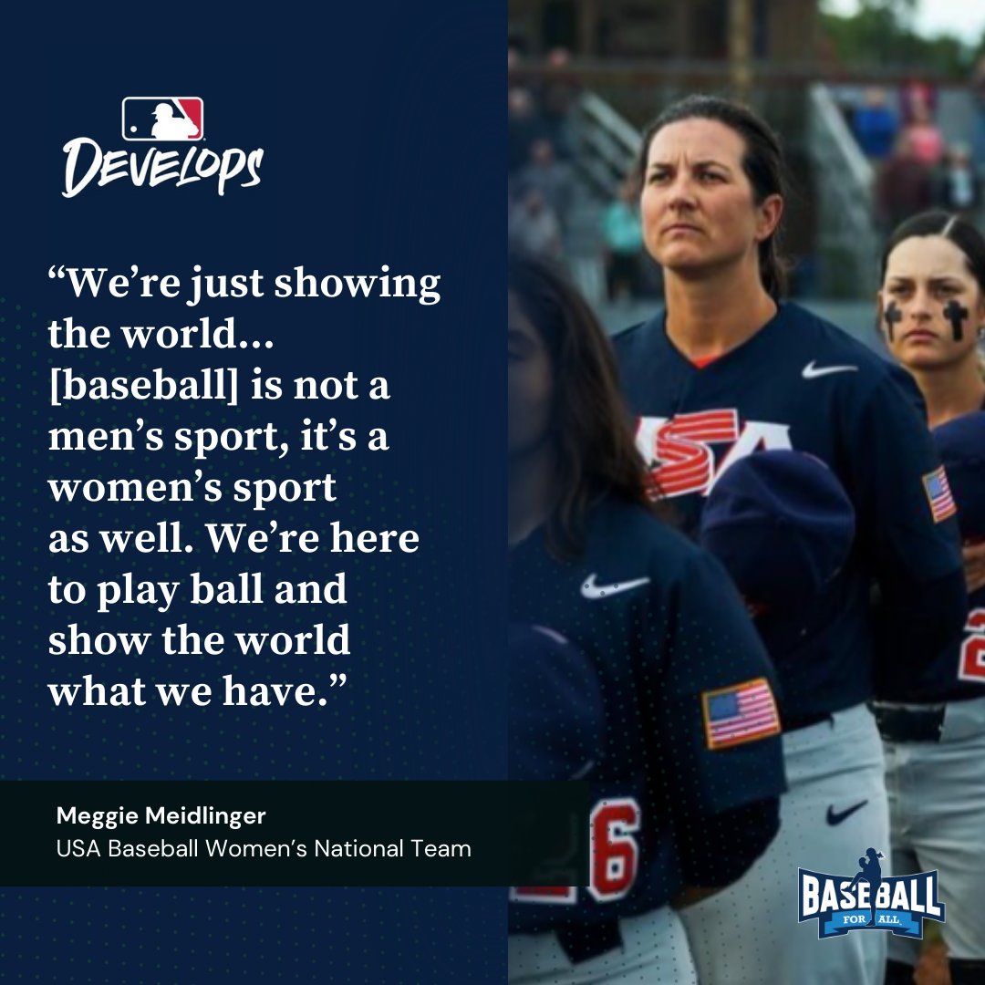 THIS. ALL OF THIS. 🔁 Here’s to the women in baseball who are helping to lead the charge in showing that girls & women belong in the game, all day, every day 💪 #futureofbaseball