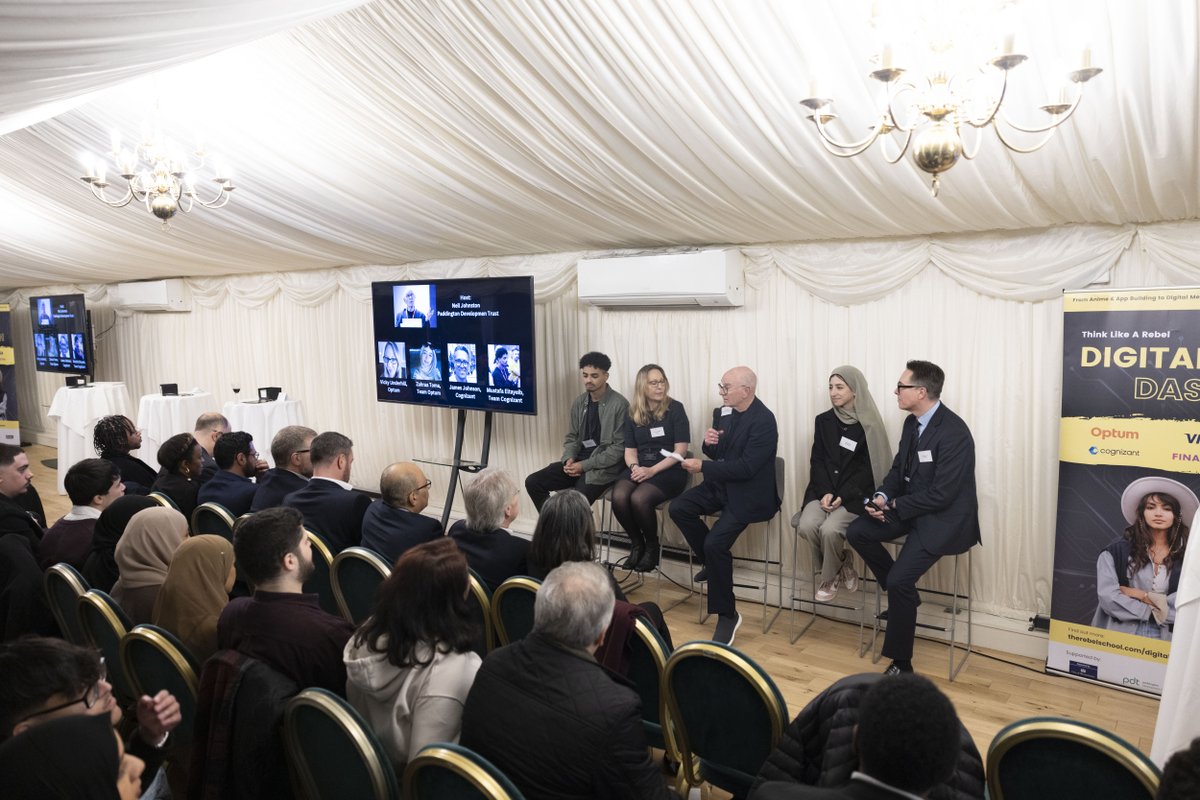 CityWestminster's tweet photo. Congratulations to the winners of our #DigitalDash event yesterday, @Cognizant 🌟

Great job to all teams that participated. Thank you to our amazing partners @VisaUK @FinastraFS @Optum @BloombergAssoc @lovepaddington 👏 https://t.co/RPpbviOo5a