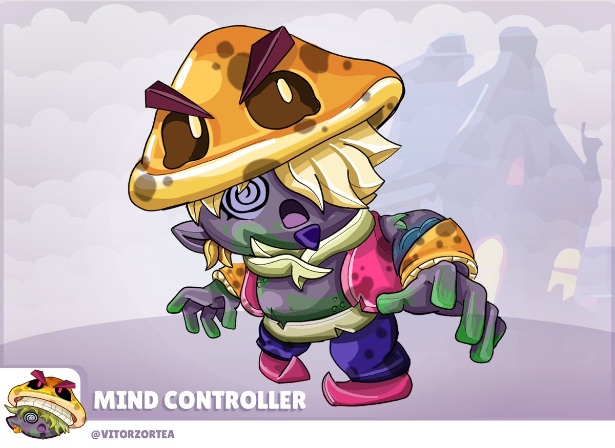 VitorZortea's tweet photo. In a whimsical twist of fate, a magical lamp has grown tired of being a mere servant and has seized control with its powerful genie, a whimsical fungal entity.

https://t.co/RRmiw16aff

#BrawlStars #BrawlStarsArt https://t.co/K5dn1e7f7j