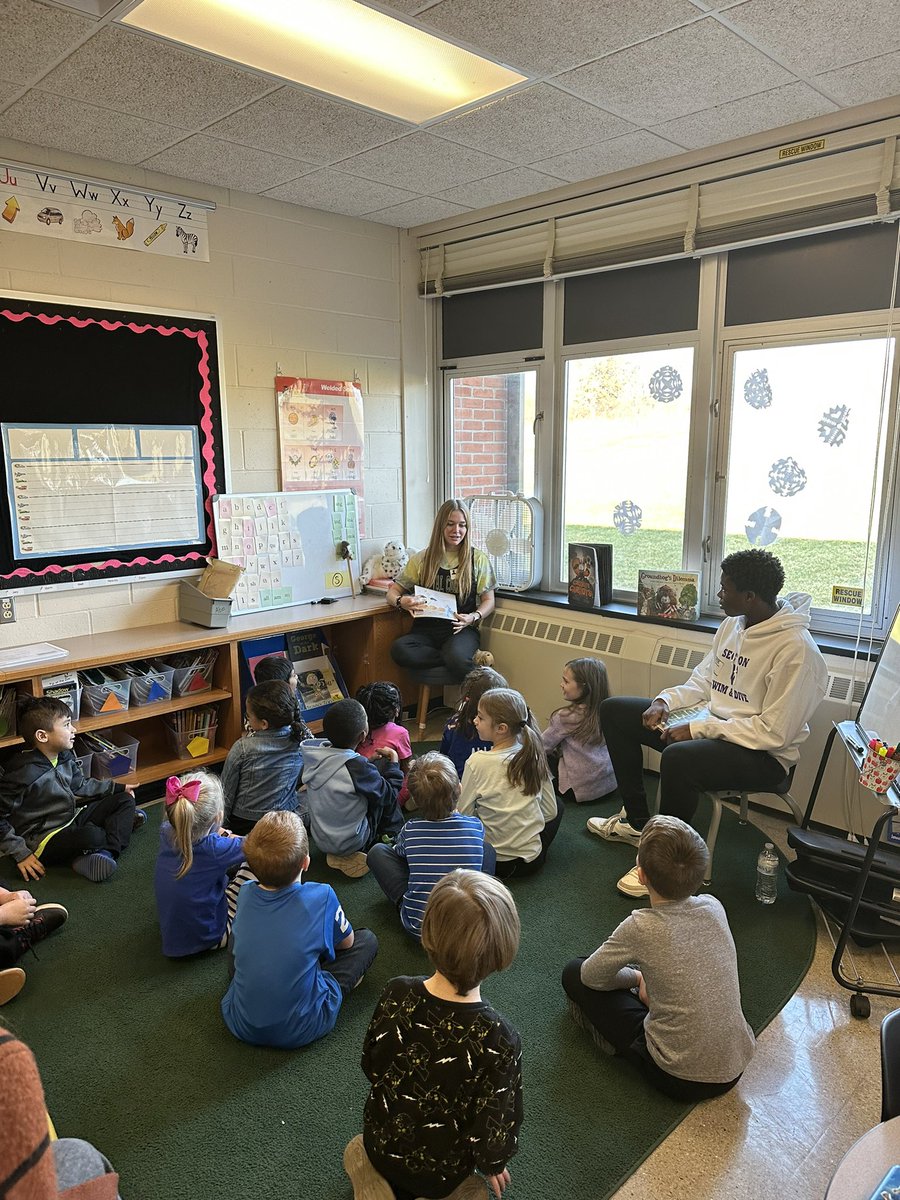 It’s all about community! Thanks <a href="/DinaStatho/">K. Dina Stathopoulos</a> for inviting RH Boosters &amp; Athletes to be guest readers today at Leary. It was awesome to share good books with great people. <a href="/DrBarbaraMullen/">Barbara MullenPhD</a> <a href="/RushAthletics/">Rush-Henrietta Athletics</a> <a href="/aallenbegreat/">Arkee Allen</a>