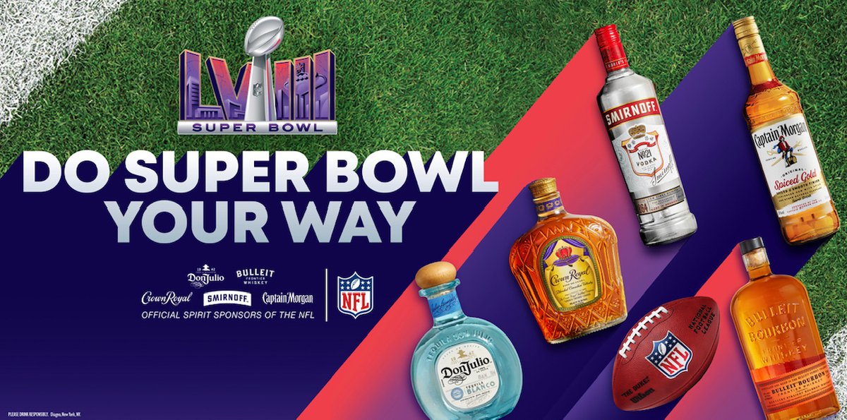 Ready for Super Bowl? Do Super Bowl your way!
#superbowl #Diageo #sblviii🏟️ #SBLVIII 
#BarmyWines #BarmysDC #TapBuyEnjoy #WashingtonDC. #EnjoyResponsibly #Wine #Beer #Liquor #Bourbon #Whiskey #Whisky #Vodka #Tequila #AlcoholDelivery #Delivery #DCDelivery