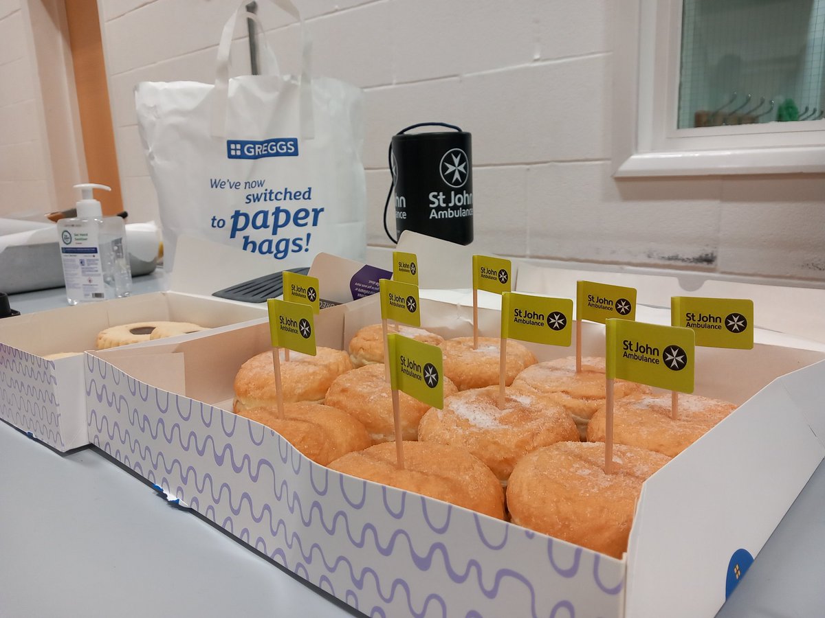 St John Ambulance ¦ Hampshire & Isle of Wight (@sjahampshireiow) on Twitter photo This evening, Farnborough Cadets are hosting their Quiz Night.
Thank you to <a href="/GreggsOfficial/">Greggs</a> for the generous donation of food for the evening and to all the members who have helped to organise.
<a href="/stjohnambulance/">St John Ambulance England</a> #mysjaday <a href="/SJAYouthEng/">St John Youth England</a> #stjohnpeople This evening, Farnborough Cadets are hosting their Quiz Night.
Thank you to <a href="/GreggsOfficial/">Greggs</a> for the generous donation of food for the evening and to all the members who have helped to organise.
<a href="/stjohnambulance/">St John Ambulance England</a> #mysjaday <a href="/SJAYouthEng/">St John Youth England</a> #stjohnpeople