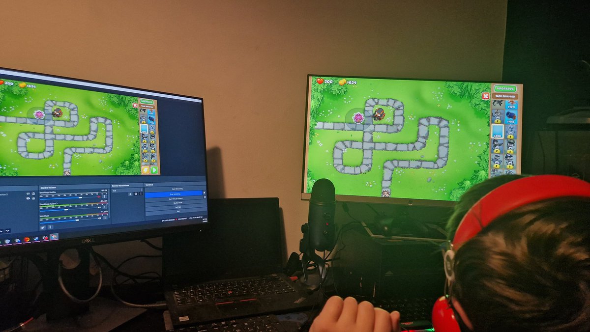 I have been evicted from my PC cos my 6r old wants to make BloonTD content.