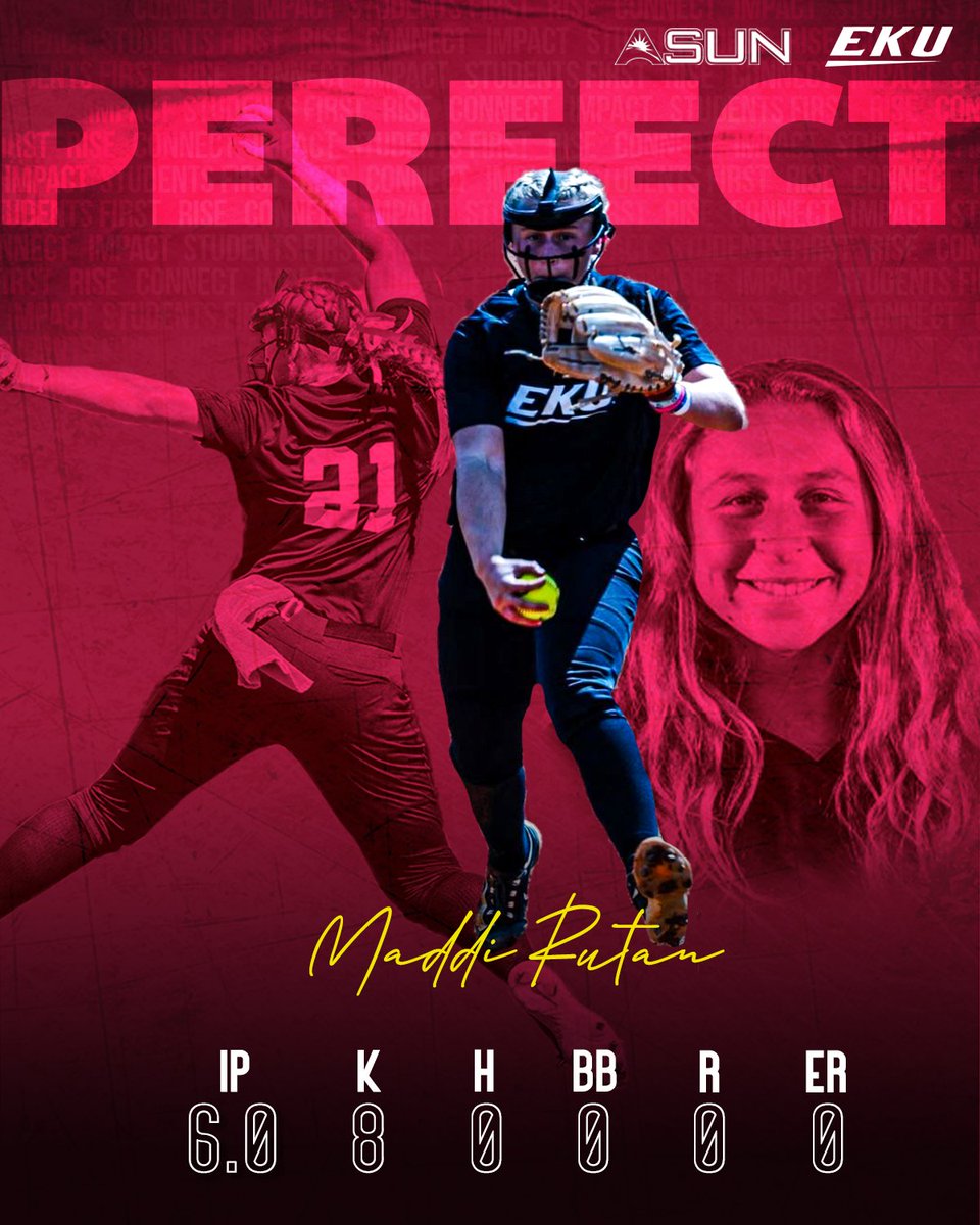 A 𝐏𝐄𝐑𝐅𝐄𝐂𝐓 opening day performance! 💯

Congratulations to <a href="/EKU_Softball/">EKU Softball</a>'s Maddi Rutan on throwing a perfect game in yesterday's season opening WIN at Wofford! 👏

#ASUNBuilt | #GoBigE | #ASUNSB