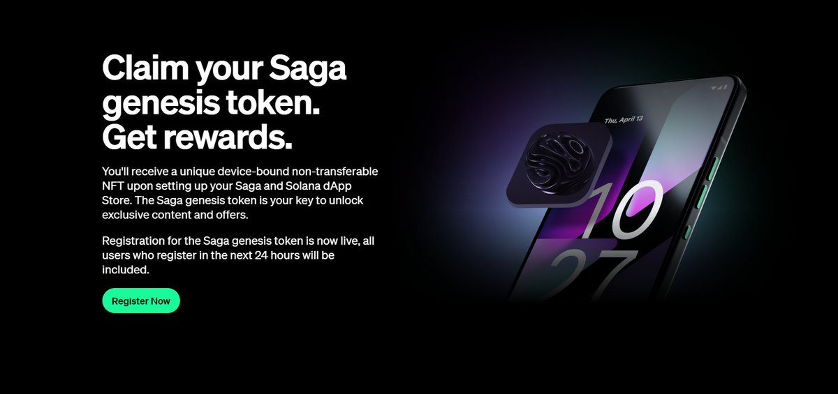 GarryMa42045166's tweet photo. Missed Chapter 2? Don't worry, registration for the Saga Token is now live.

Unlock exclusive content, offers and rewards.

All users who register in the next 24 hours will be included. 

👉 https://t.co/pzkvIKRXSl

#Solana $JUP $WEN $BONK $SOL $WIF https://t.co/W8tnzGF248