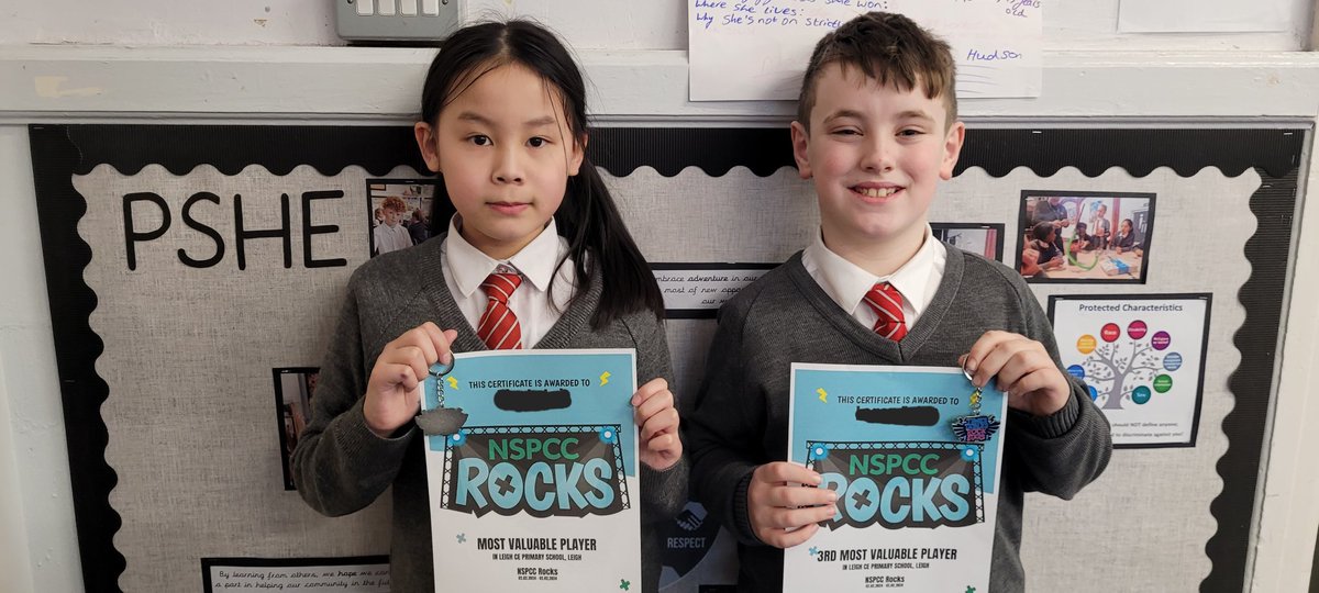 LeighCEPrimary's tweet image. Well done to the top scorers in last week's NSPCC Number Day TTRS Battle 🎸
#NSPCCNumberDay
#creatingabetterfuture
#TTRS