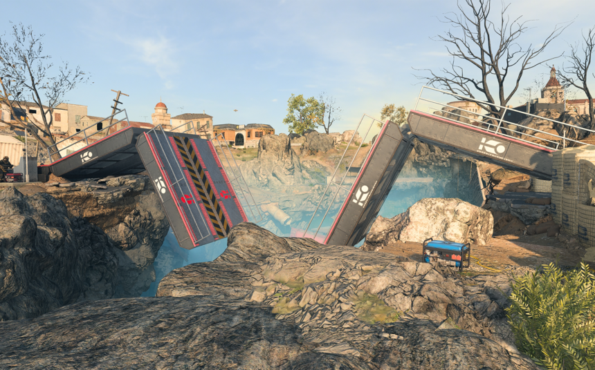 ATV: “Hey there drawbridge, what's got you feeling so depressed?”​ Drawbridge: “Oh, ATV, life's just a constant up and down for me.”​ ATV: “Cheer up and watch this sweet jump!” #CallofDuty #Warzone