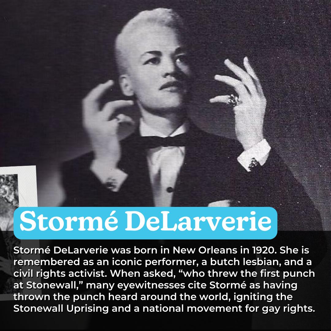 Happy Black History Month! Swipe to see stories of Black LGBTQ+ Southern History all the way from the Stonewall Inn to New Orleans, LA. Today we are highlighting the stories of Donna Burkett and Manonia Evans, Tyron Garner, and Stormé DeLarverie.