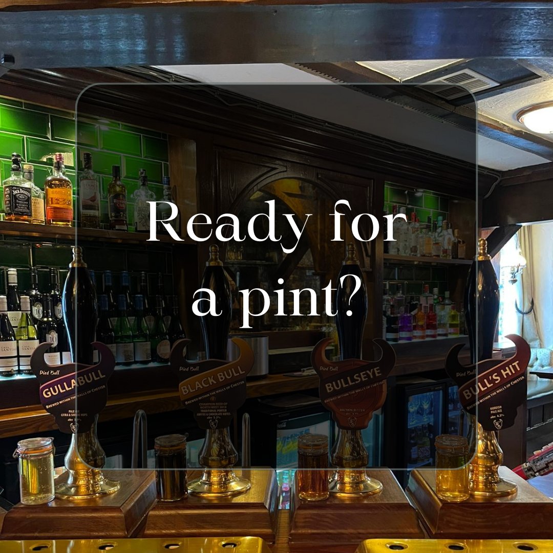 PiedInn's tweet photo. On the bar today - line up of pied bull real ales brewed beneath your feet!
Which one will you be ordering first this evening? 🍻
#CraftBeer #RealAle #BeerLovers #BeerOClock #DrinkLocal #BarLife #BreweryLife #TimeforAPint #Chester #ChesterPub #ResturantInChester #TraditionalPub https://t.co/CUgiut7bXY