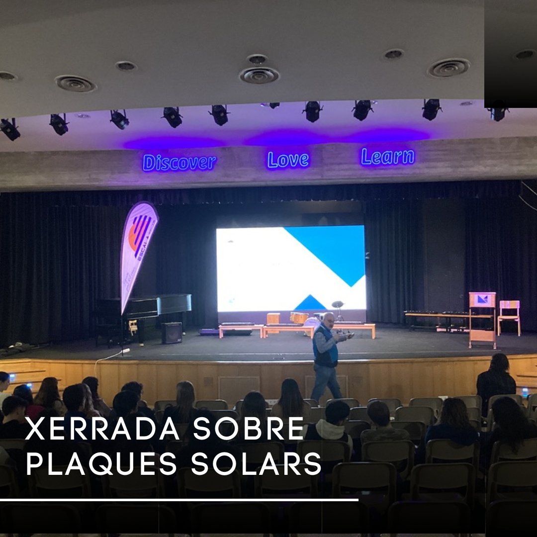 🌟 Inspirant batxillerat amb energies renovables a l'Institut La Miranda. Eduard Masfarné ens guia en aquesta jornada vital💡🌿 Contribuïm al futur verd i brillant amb coneixement i consciència. Gràcies, La Miranda, per ser part d'aquesta transformació! 🌍✨