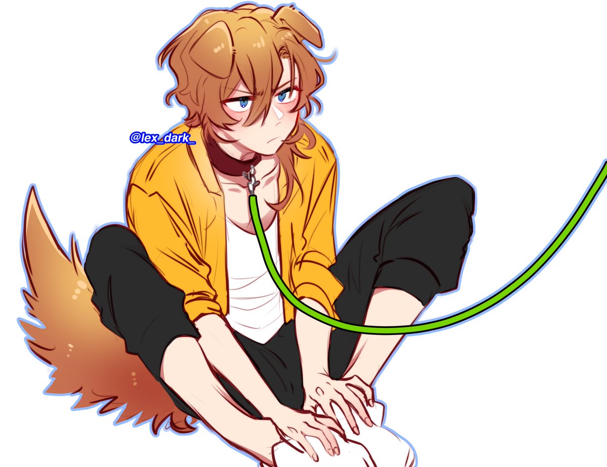 lex_dark_'s tweet photo. I had been without a desk for a few days and could not draw so I leave this puppy Chuu I made before the tragedy of my desk lmao https://t.co/SC3vaExRa0