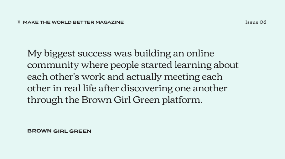 With the right content, tools, and a dash of radical vulnerability, online platforms have the power to amplify the fight against #ClimateChange. Kristy Drutman, Founder of @BrownGirl_Green, chatted with us about how her platform is empowering conversations, #community, and…