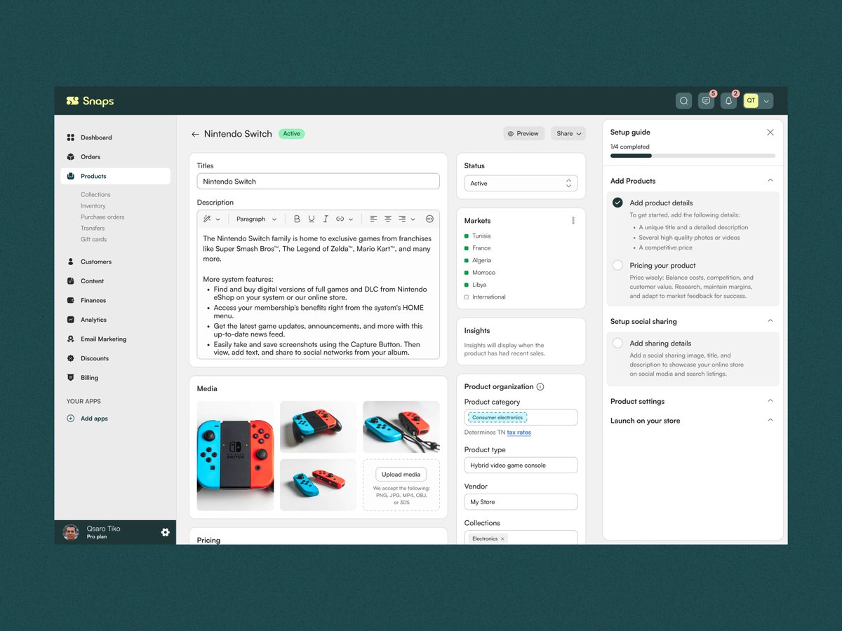 QuetraTech's tweet photo. Introducing Snaps: Your shortcut to entrepreneurial success. With streamlined inventory management and centralized business control, it simplifies operations across all sales channels and locations.

#digitalproduct #webdevelopment  #visualidentity #casestudy #quetratech https://t.co/7lgckaNIYa